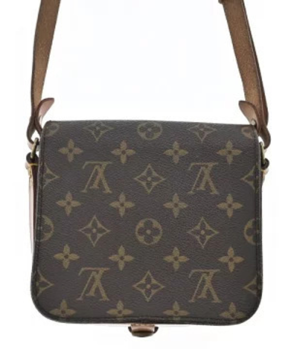 Louis Vuitton over Cream All Shoulder Beige Brown Bag Tan Brown